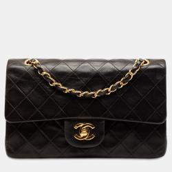 مملوكة مسبقًا Chanel Black Small Classic Lambskin Double Flap