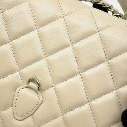 مملوكة مسبقًا Chanel Chain Shoulder Backpack Mini Matelasse Lambskin Bag