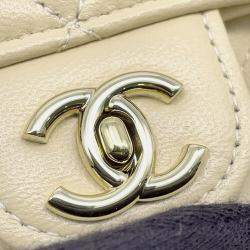 مملوكة مسبقًا Chanel Chain Shoulder Backpack Mini Matelasse Lambskin Bag