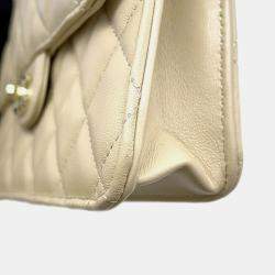 مملوكة مسبقًا Chanel Chain Shoulder Backpack Mini Matelasse Lambskin Bag