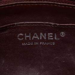 Pre Owned حقيبة شانيل كتف سلسلة ماتلاسيه صغيرة جلد أسود وفضي كافيار