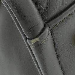 Pre Owned Chanel Deauville Black Leather Tote Bag