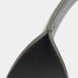 Pre Owned Chanel Deauville Black Leather Tote Bag