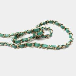 مملوكة مسبقًا Chanel Mini Matelasse Shoulder Bag Lambskin Leather Green