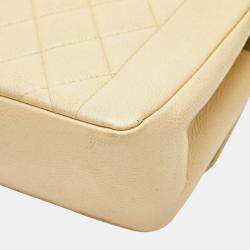 مملوكة مسبقًا Chanel Matelasse Coco Mark Diana Crossbody Chain Shoulder Bag In Beige Caviar Skin