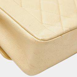 مملوكة مسبقًا Chanel Matelasse Coco Mark Diana Crossbody Chain Shoulder Bag In Beige Caviar Skin