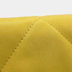 Pre Owned حقيبة شانيل كتف سلسلة شانيل19 ميتلاس كوكو مارك رفرف جلد حملان