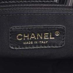 مملوكة مسبقًا Chanel Matelasse Pst Tote Bag Caviar Skin Grained Calf Black