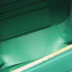 Pre Owned Chanel Matelasse Shoulder Bag Lambskin Leather Green