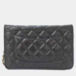 Pre Owned Chanel Timeless Classic Line Chain Wallet