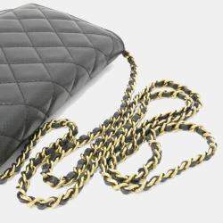 Pre Owned Chanel Timeless Classic Line Chain Wallet