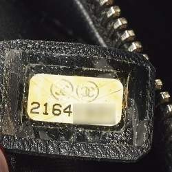 Pre Owned حقيبة شانيل جلد شيفرون أسود كروس للكتف