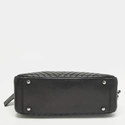 Pre Owned حقيبة شانيل جلد شيفرون أسود كروس للكتف