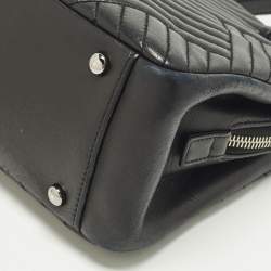 Pre Owned حقيبة شانيل جلد شيفرون أسود كروس للكتف