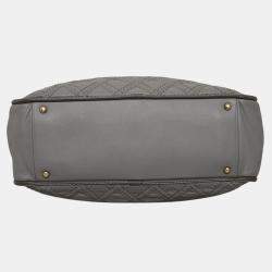 مملوكة مسبقًا Chanel Grey Calf Triptych Tote Bag