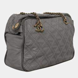 مملوكة مسبقًا Chanel Grey Calf Triptych Tote Bag