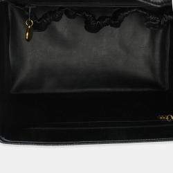 Pre Owned علبة شانيل فانتيج سوداء كافيار 24K لوازم السفر