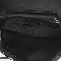 Pre Owned Chanel Black Quilted Patent Classic Wallet On Chain