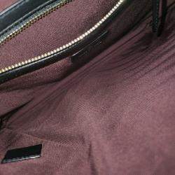 مملوكة مسبقًا حقيبة كلتش شانيل جلد كافيار شيفرون أسود وسط جديد