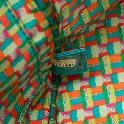 مملوكة مسبقًا حقيبة شانيل زرقاء وسط CC مبطنة جلد الغنم المطاطية كاميرا كوكو رين