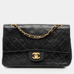 مملوكة مسبقًا Chanel Black Medium Classic Lambskin Double Flap