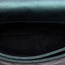 مملوكة مسبقًا Chanel Purple Small Iridescent Goatskin Rainbow Hardware Double Carry Waist Chain Flap