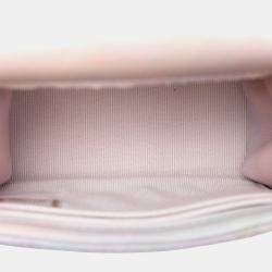 Pre Owned حقيبة شانيل كلاتش بيد علوية جلد حمل منظدي زهري متدرج مع سلسلة