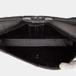 Pre Owned شانيل أسود نايلون نيو ترافيل لاين إيست ويست فلاب