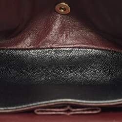 Pre Owned Chanel Classic Double Flap Jumbo Black Quilted Caviar Leather Shoulder Bag