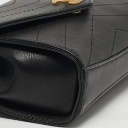 مملوكة مسبقًا Chanel  Coco Black Chevron Leather Waist Belt Bag