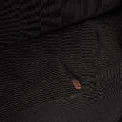 Pre Owned Chanel Boy Medium Black Quilted Caviar Leather Flap Bag