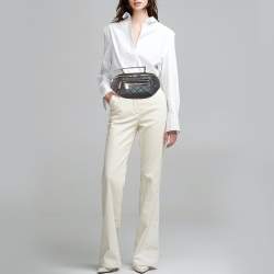 Pre Owned حقيبة خصر شانيل حزام جلد مبطن معدني كافيار