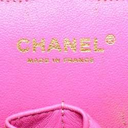 مملوكة مسبقًا Chanel Classic Double Flap Jumbo Pink Chevron Leather Shoulder Bag