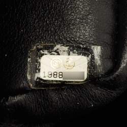 Pre Owned حقيبة شانيل قلاب جلد مبطن حرفي سي سي جامبو سوداء