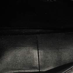 Pre Owned حقيبة شانيل قلاب جلد مبطن حرفي سي سي جامبو سوداء