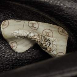 Pre Owned حقيبة شانيل كوكاو قديمة قماش كبير أسود شعار كوكو