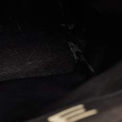 Pre Owned حقيبة شانيل كوكاو قديمة قماش كبير أسود شعار كوكو