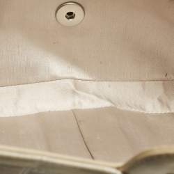 مملوكة مسبقًا Chanel East West Beige Chocolate Bar Quilted Nylon Flap Bag