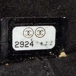 Pre Owned Chanel Travel Kit Black Quilted Leather Vanity Case Bag