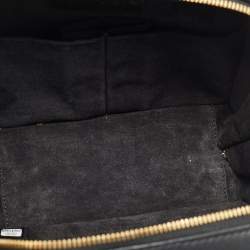 Pre Owned Chanel Travel Kit Black Quilted Leather Vanity Case Bag