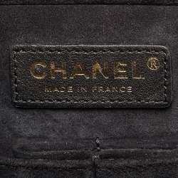 Pre Owned Chanel Travel Kit Black Quilted Leather Vanity Case Bag