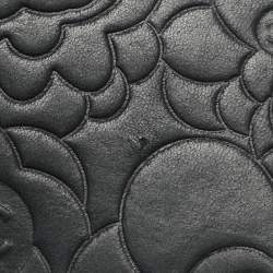 مملوكة مسبقًا Chanel WOC Black Camellia Embossed Leather Clutch Bag