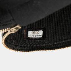 Pre Owned Chanel Black Mini Caviar Handle with Care Vanity Case