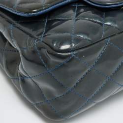 Pre Owned حقيبة شانيل ميني كلاسيك جلد كافيار أحمر مبطن مربعة بقلاب