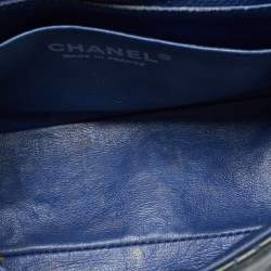 Pre Owned حقيبة شانيل ميني كلاسيك جلد كافيار أحمر مبطن مربعة بقلاب