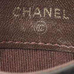 Pre Owned Chanel CC Black Quilted Leather Card Holder