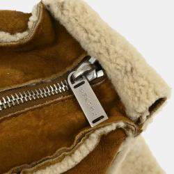 Pre Owned Chanel Brown Sheepskin Shoulder Bag
