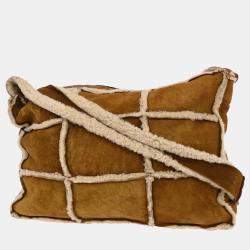 Pre Owned Chanel Brown Sheepskin Shoulder Bag