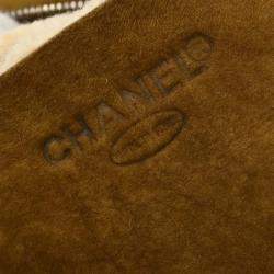Pre Owned Chanel Brown Sheepskin Shoulder Bag