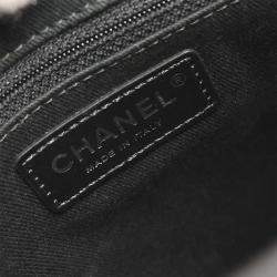 مملوكة مسبقًا Chanel Black Calfskin Wild Stitch Chain Tote Bag